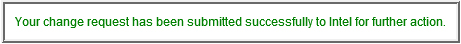Change Submitted